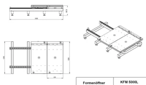 Technische Zeichnung Werkzeugöffner 5 t large (KFM 5000L)