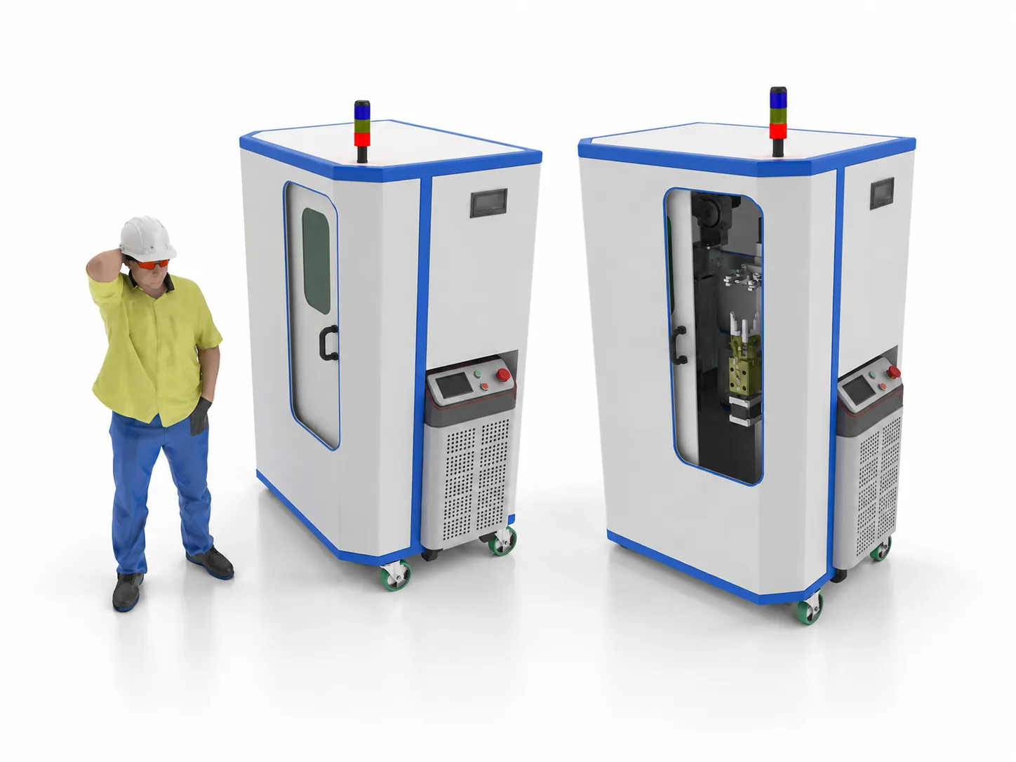 Sondermaschine für die automatisierte Laserreinigung