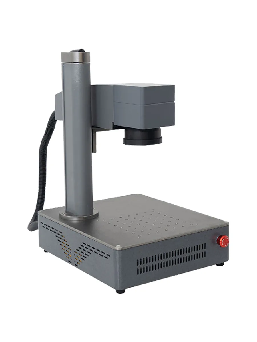 Kompakter Gravierlaser als Faserlaser-Tischgerät mit 20 bis 50 W