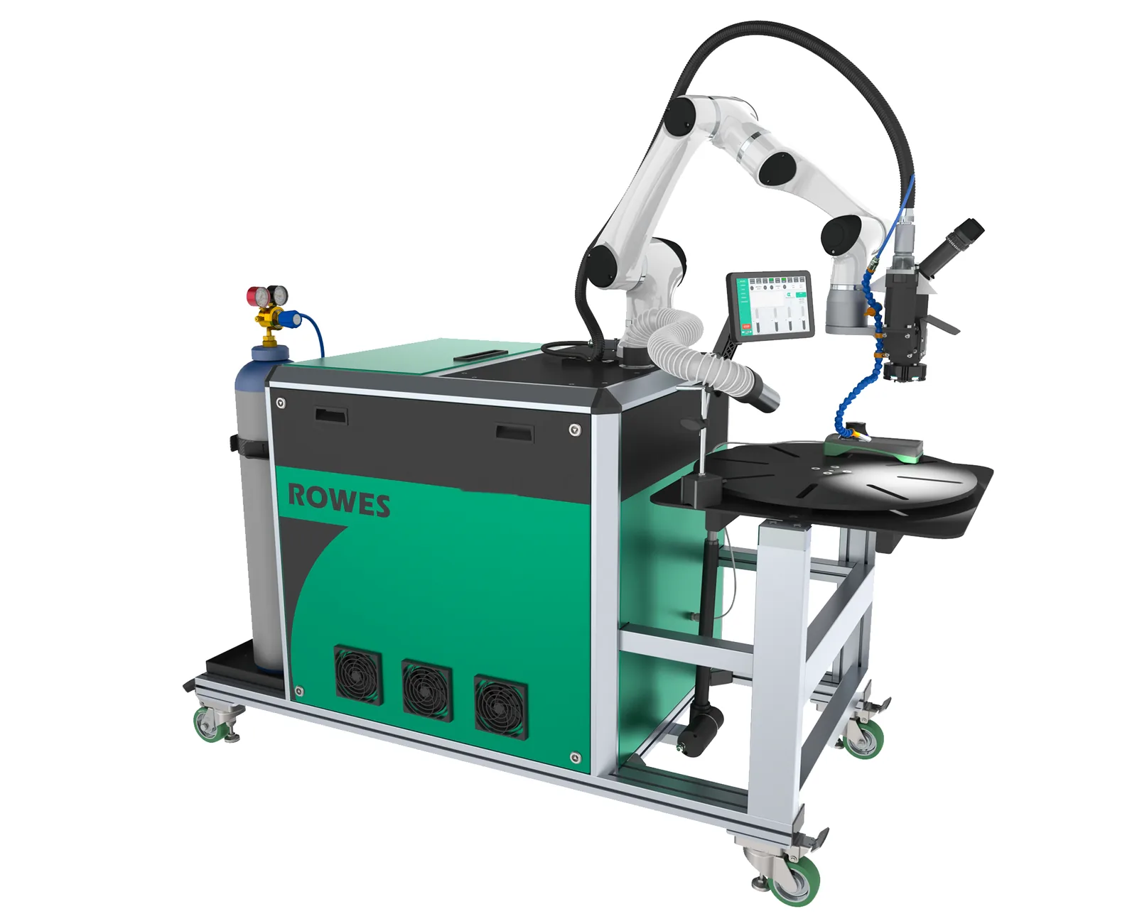 Roboter-Laserschweißanlage mit kollaborativem Roboter