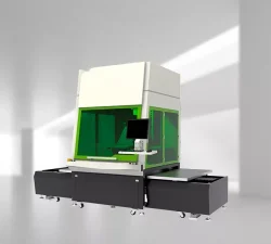 CO2-Laseranlage mit Wechseltisch und Schutzgehäuse
