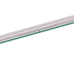 Markierhilfe Anschlaglineal mit Skala und Halter für das Ladeblatt, freigestellt